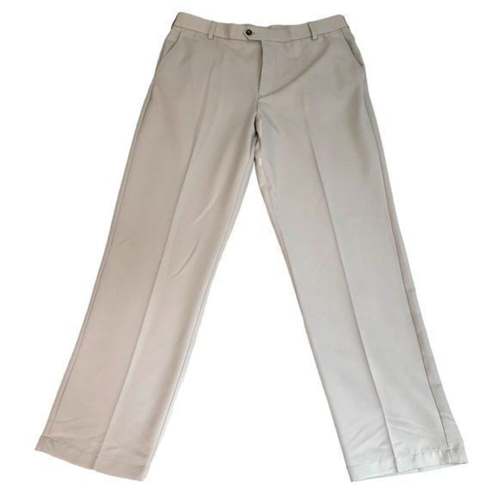NWT Izod Golf Mens Beige Classic Fit Pants Size W36 L34